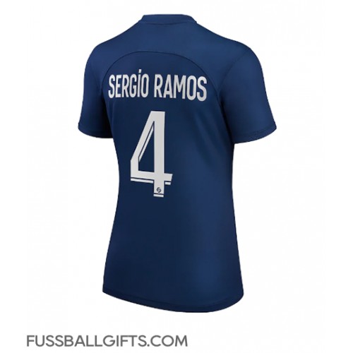 Paris Saint-Germain Sergio Ramos #4 Fußballbekleidung Heimtrikot Damen 2022-23 Kurzarm